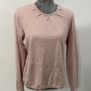 Ann Taylor Blush Silk Blend Blouse